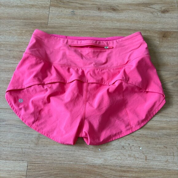 Lululemon Athletic Speed Up HR Short 2.5” Lined Lip Gloss Women’s Size 8 - Picture 2 of 8